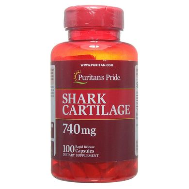 Фотография - Акулячий хрящ Shark Cartilage Puritan's Pride 740 мг 200 капсул