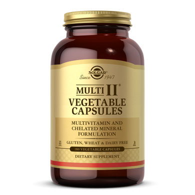 Фотография - Мультивітаміни Multi II Vegetable Capsules Solgar 180 капсул
