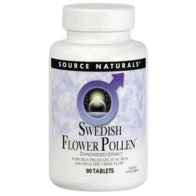 Фотография - Підтримка функції простати Swedish Flower Pollen Source Naturals 90 таблеток