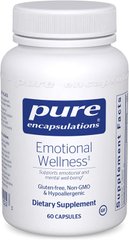 Фотография - Эмоциональное здоровье Emotional Wellness Pure Encapsulations 60 капсул