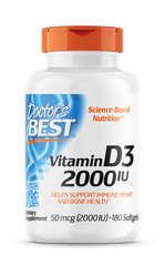 Фотография - Вітамін D3 Vitamin D3 Doctor's Best 2000 МО 180 капсул