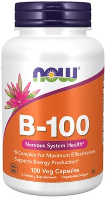 Комплекс витаминов B B-100 Now Foods 100 капсул