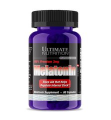 Фотография - Мелатонін Melatonin Ultimate Nutrition 3 мг 60 капсул