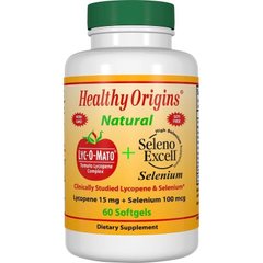 Фотография - Лікопін Lyco-O-mato Tomato Lycopene Complex + Selenium Healthy Origins 15 мг +100 мг 60 капсул