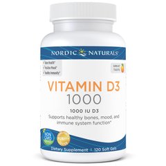 Фотография - Вітамін D3 Vitamin D3 Nordic Naturals апельсин 1000 МО 120 капсул