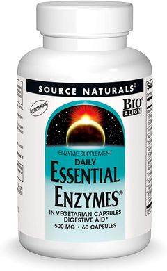 Фотография - Ефірні ензими Essential Enzyms Source Naturals 500 мг 60 капсул