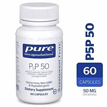 Вітамін B6 P5P 50 vitamin B6 Pure Encapsulations 60 капсул