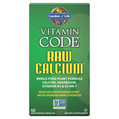 Сирий кальцій магній + вітамін D3 RAW Calcium Garden of Life 60 капсул
