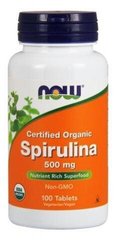 Фотография - Спіруліна Spirulina Now Foods 500 мг 500 таблеток