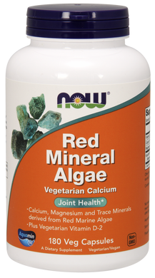 Фотография - Червоні водорості Red Mineral Algae Now Foods 180 капсул