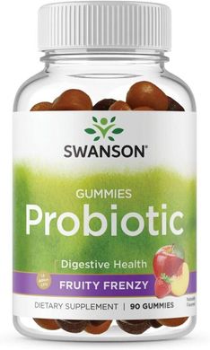 Пробиотики Probiotic Swanson фрукты 90 жевательных конфет