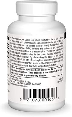 Фотография - DLPA Фенилаланин DLPA Source Naturals 750 мг 60 таблеток