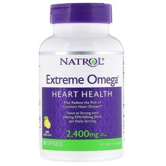Фотография - Екстрим Омега Extreme Omega Natrol лимон 2400 мг 60 капсул