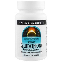 Глутатіон Glutathione Complex Source Naturals 50 мг 100 таблеток