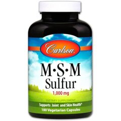 Фотография - Метилсульфонилметан МСМ MSM Sulfur Carlson Labs 1000 мг 180 капсул