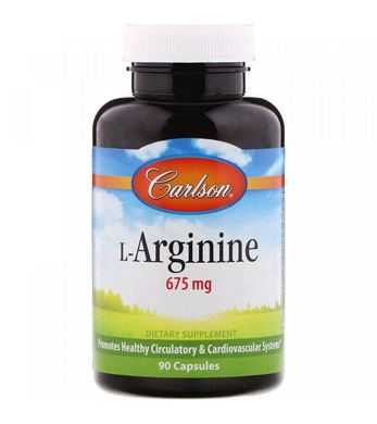 L-аргінін L-Arginine Carlson Labs 675 мг 90 капсул