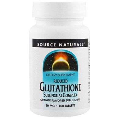 Глутатион Glutathione Complex Source Naturals 50 мг 100 таблеток