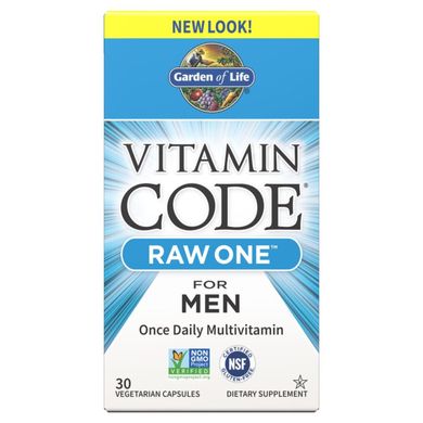 Фотография - Сирі мультівітаміни для чоловіків Vitamin Code Raw One for Men Garden of Life 30 капсул