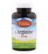 L-аргинин L-Arginine Carlson Labs 675 мг 90 капсул