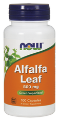 Альфальфа (Люцерна) Alfalfa Leaf Now Foods 500 мг 100 капсул