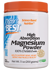 Магній хелат High Absorption Magnesium Powder 100% Chelated with Albion Minerals Doctor's Best 200 г