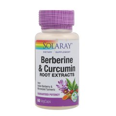 Берберин та куркума Berberine & Curcumin Root Extracts екстракт коренів 60 капсул