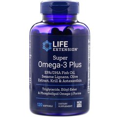 Фотография - Риб'ячий жир Super Omega-3 Plus Life Extension 120 капсул