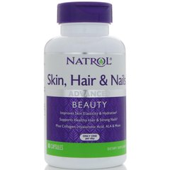 Фотография - Витамины для волос кожи и ногтей Skin Hair & Nails Natrol 60 капсул