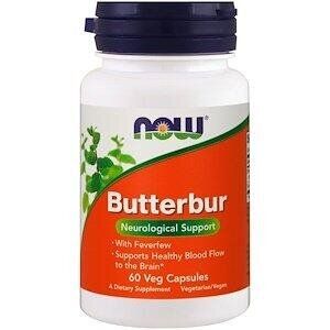 Фотография - Белокопытник лекарственный Пиретрум Butterbur Now Foods 60 капсул