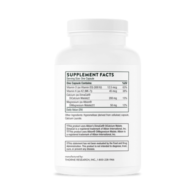 Фотография - Комплекс для кісток Basic Bone Nurtients Thorne Research 120 капсул
