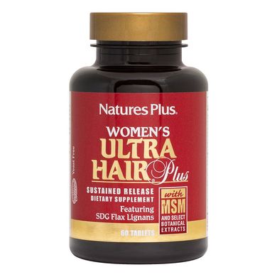 Фотография - Комплекс для роста оздоровления волос для женщин Ultra Hair Nature's Plus 60 таблеток