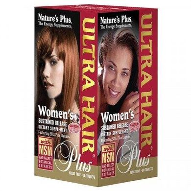 Фотография - Комплекс для зростання оздоровлення волосся для жінок Ultra Hair Nature's Plus 60 таблеток
