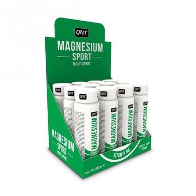 Магний + Витамин В6 Magnesium Shot QNT тропические фрукты 12*80 мл