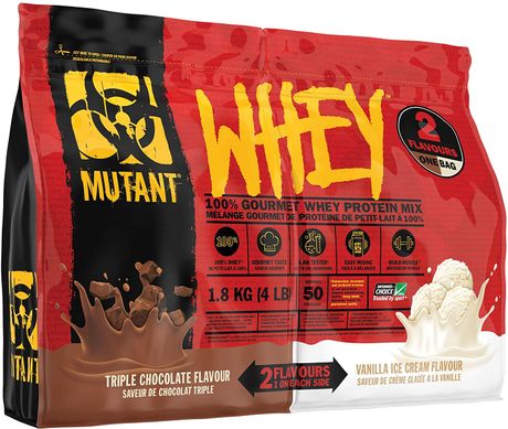 Фотография - Протеїн Mutant Whey потрійний шоколад+ваніль 1800 г