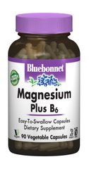 Магній і вітамін В-6 Magnesium Plus B6 Bluebonnet Nutrition 90 капсул