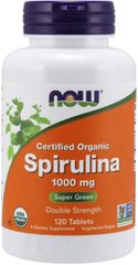 Фотография - Спіруліна Spirulina Now Foods 1000 мг 120 таблеток