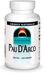 По д'арко Pau D'Arco Source Naturals 500 мг 250 таблеток