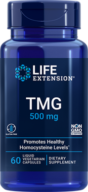 Фотография - Тріметілгліцін TMG Life Extension 500 мг 60 капсул