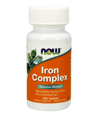 Комплекс заліза Iron Complex Now Foods 100 таблеток