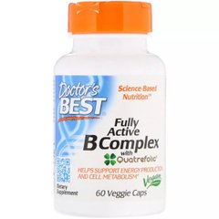 Комплекс вітамінів В Fully Active B Complex Doctor's Best 60 капсул