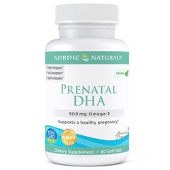 Фотография - Риб'ячий жир для вагітних Prenatal DHA Vegan Nordic Naturals 500 мг 60 капсул