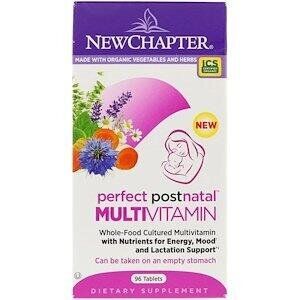 Фотография - Вітаміни для жінок постнатальні Postnatal MultiVitamin New Chapter 96 таблеток