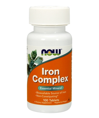 Комплекс железа Iron Complex Now Foods 100 таблеток