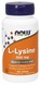 L- лизин L-Lysine Now Foods 500 мг 100 таблеток