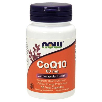 Фотография - Коэнзим Q10 CoQ10 Now Foods 60 мг 60 капсул