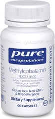 Вітамін В12 метилкобаламін Methylcobalamin Advanced Vitamin B12 Pure Encapsulations 60 капсул