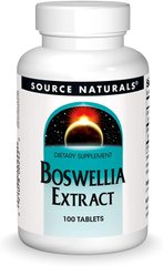 Босвелія Boswellia Source Naturals экстракт 100 таблеток