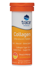 Коллаген Collagen Effervescent Tablets Trace Minerals персик манго 10 шипучих таблеток