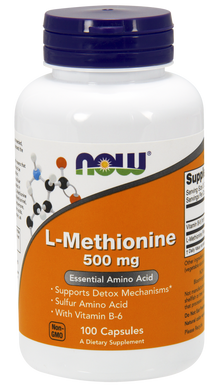 Метионин L-Methionine Now Foods 500 мг 100 капсул