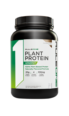 Фотография - Растительный протеин R1 Plant Protein + Energy Rule One холодный кофе 640 г